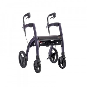 Rollz Motion 2 Combined Rollator and Wheelchair (Dark Purple)